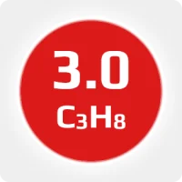 Пропан (C3H8) 3.0 (99,9%) в баллоне 50л (20кг) соединение W21,8х1/14'' LH (DIN1) (c баллоном) (комплект)
